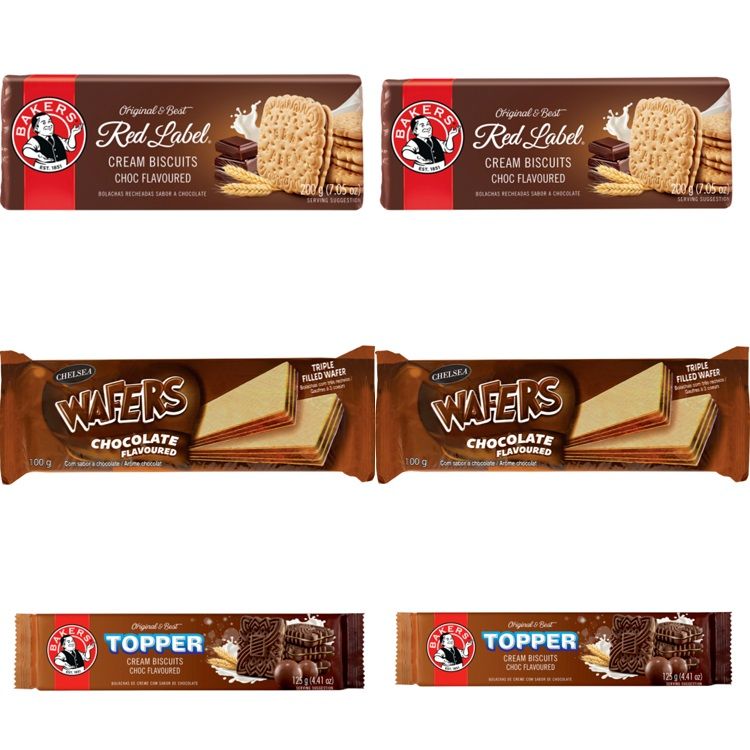 Bakers Topper Biscuits + Red Label Biscuits + Chelsea Wafers