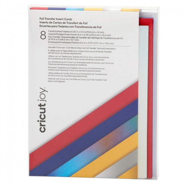 Cricut Insert Cards Foil Celebration R20 (10;8 Cm X 14 Cm) 8-Pack