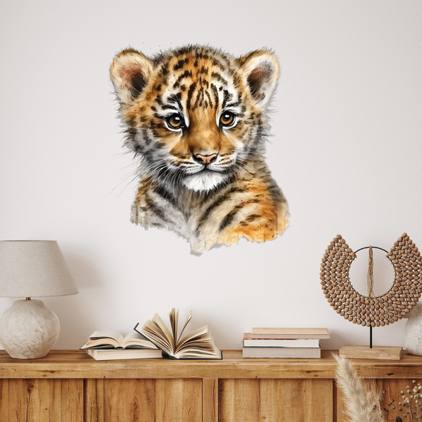 Watercolour Tiger Kids Wall Stickers