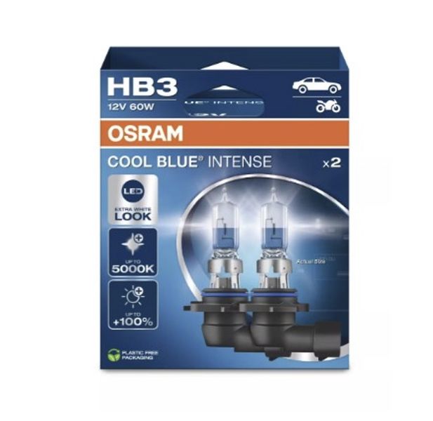Osram Cool Blue Intense HB3 Headlight Bulb Set (Pair - 2 bulbs)