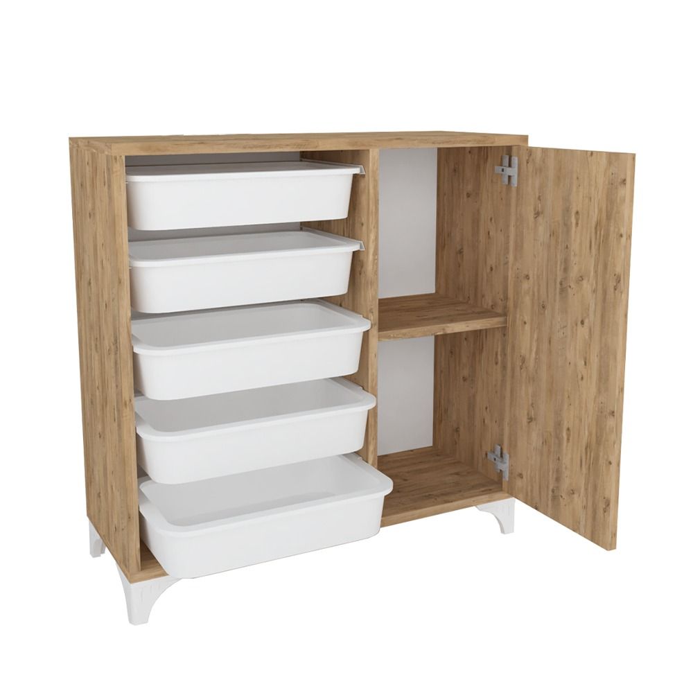 Modern MultiFunctional 5Tier Basket Storage Anthracite