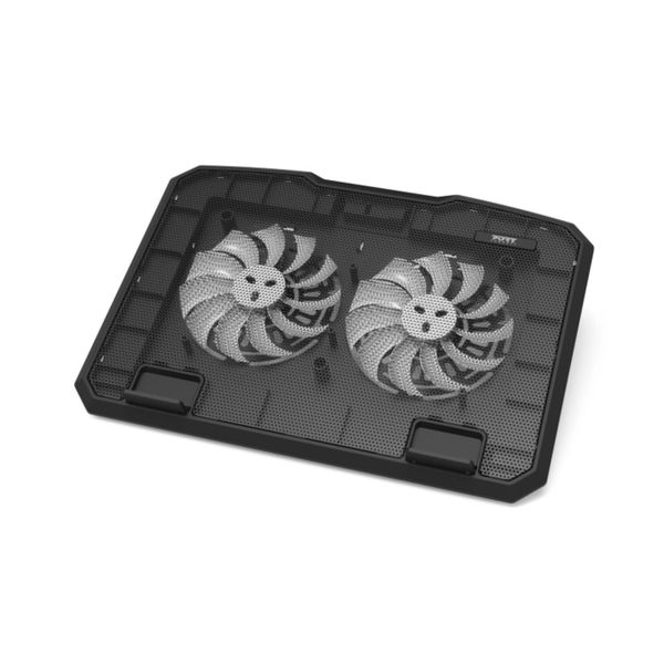 Port Ergonomic Notebook Cooler Pro, with Dual Fans &amp; USB Ports