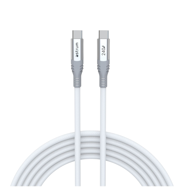 Astrum 240W USB-C to USB-C Fast Charging Braided Cable- VMCC240