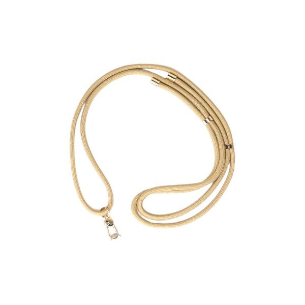 Elegant Adjustable Phone Lanyard Strap - Gold Beige