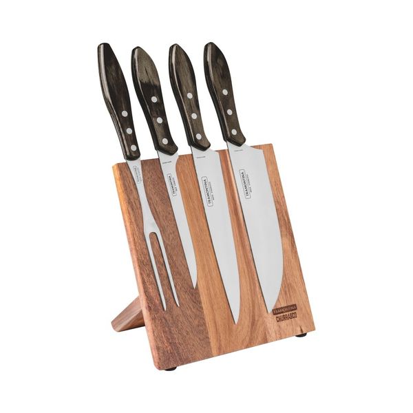 Tramontina 5 Piece Barbeque Knife Set with Magnetic Board