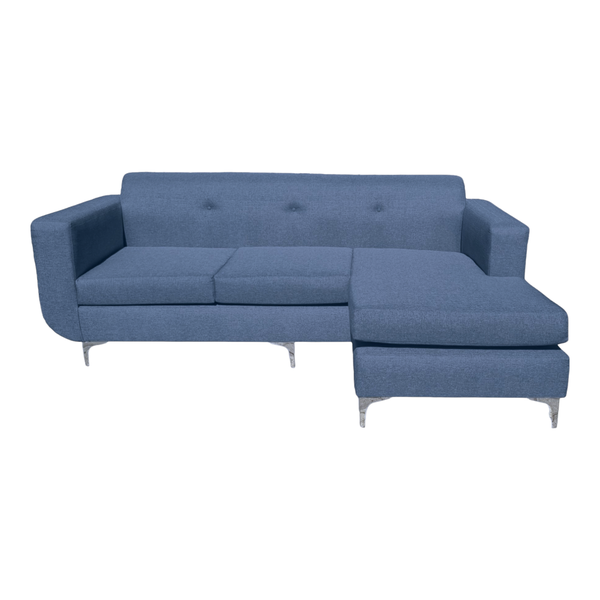 Universal 3 Seater With Ottoman Couch Set Blue image