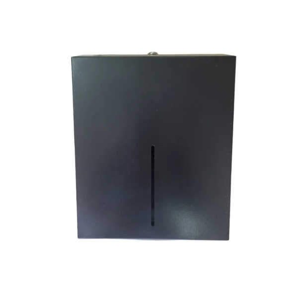 C-Fold Paper Towel Dispenser - Black Mild Steel Wall-Mounted
