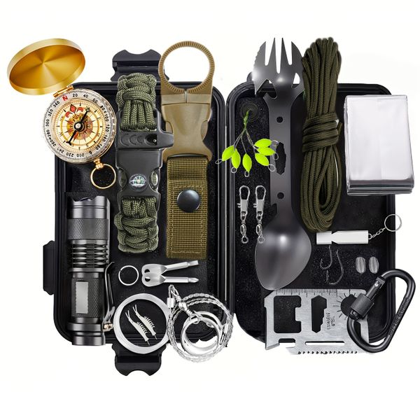 Survival Equipment Set - Portable Outdoor Adventure Gear