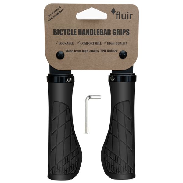 Fluir Enduro II Wide Ergo MTB Cycling Lock Grips
