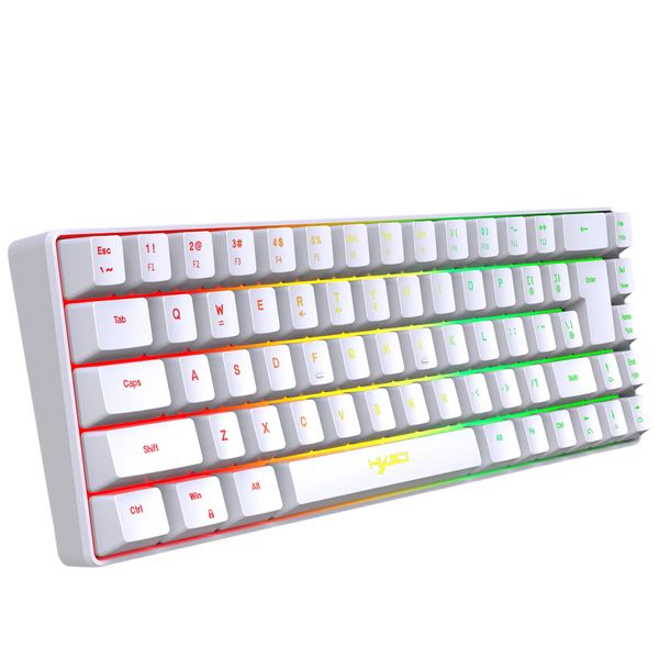 HXSJ - V200 - Wired Gaming Keyboard With RGB Backlighting - White