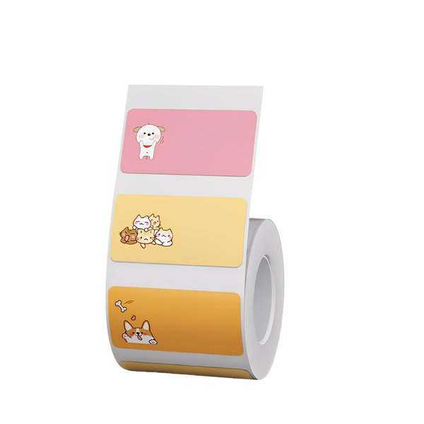 Niimbot- 40x20mm-320 CatAndDog Thermal labels-For B1/ B21/ B3S Printers