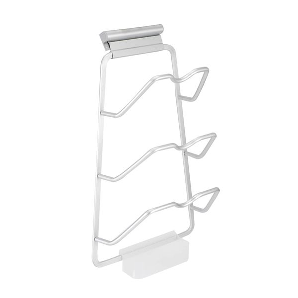 Portable Wall Hanging 3 Tier Pan Lid Storage Rack Pot Cover Organizer