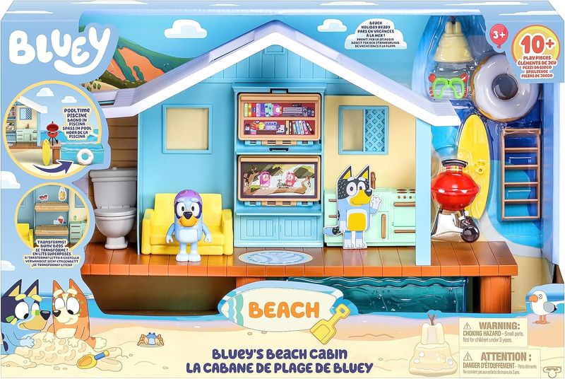 BLUEY Beach Cabin Playset