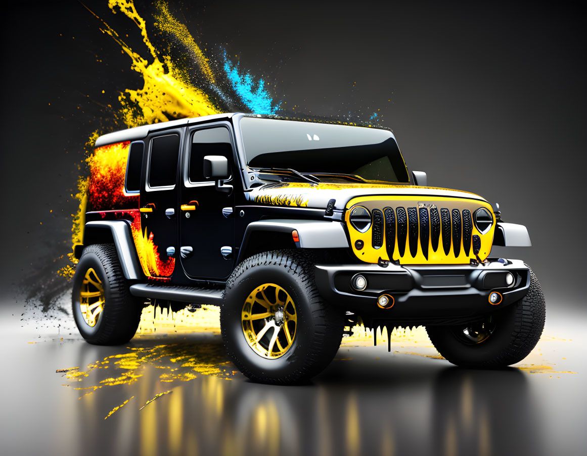 Canvas Wall Art Jeep Flames Artwork Shop Today. Get it Tomorrow
