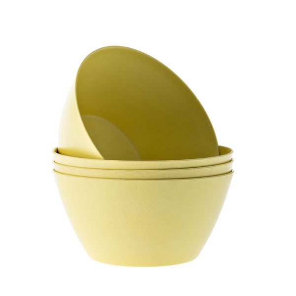 George &amp; Mason - Ava Bamboo Fibre Cereal Bowl 4pk Yellow