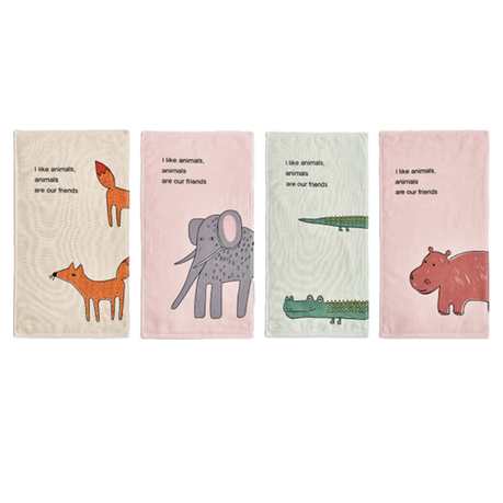 A set of four cartoon face towels | Buy Online in South Africa |  