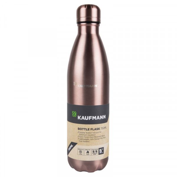 Bulk Pack 4 x Kaufmann Flask Bottle S/Steel Pnk Dmnd 750ml Shop Today