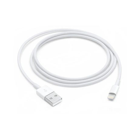 USB A + TYPE C Input To Lightning Cable White Super Fast Charger Image