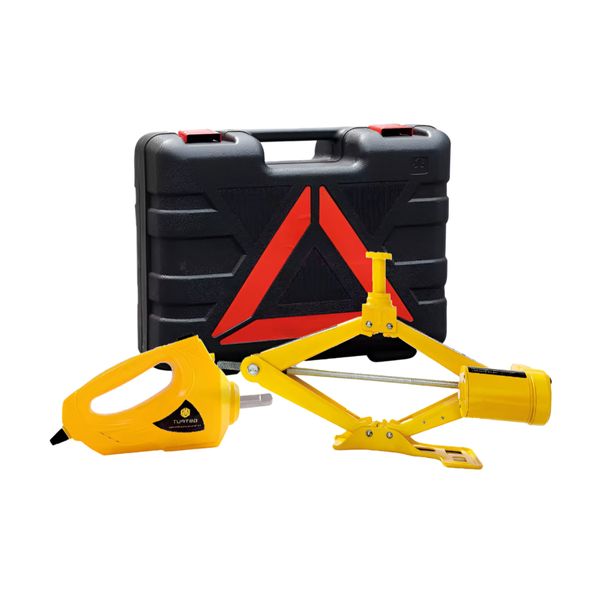 2Ton 12V Electric Car Scissor Jack Set With Electric Wrench Tool Set