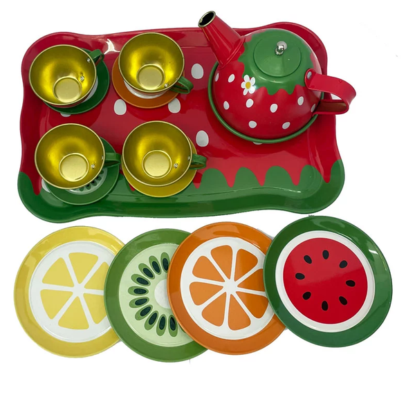 Metal Pretend Tea Set Toy