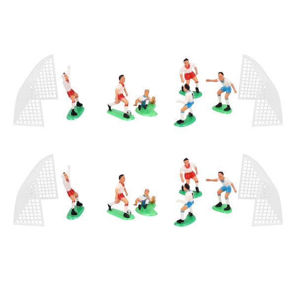 8Pcs Soccer Football Cake Topper Player Decoration Mold