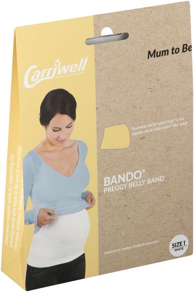 Carriwell - Seamless Preggy Belly Bando - White
