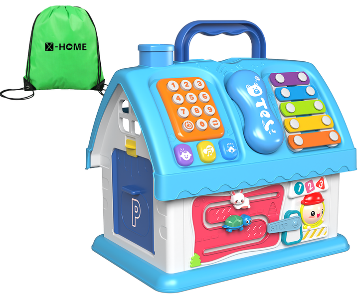 X-HOME Kids Toddler Activity Toy House Set -Educational - Shapes &amp; Puzzles