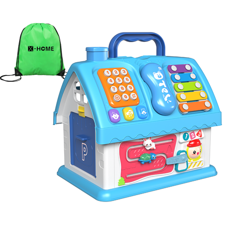 X-HOME Kids Toddler Activity Toy House Set -Educational - Shapes & Puzzles Image