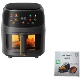 8L 8-in-1 Air Fryers with Led Digital Touchscreen&50Pieces Air Fryer
