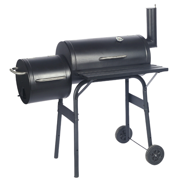 Portable Outdoor Grill Charcoal Smoker with Wheels for Backyard Cooking