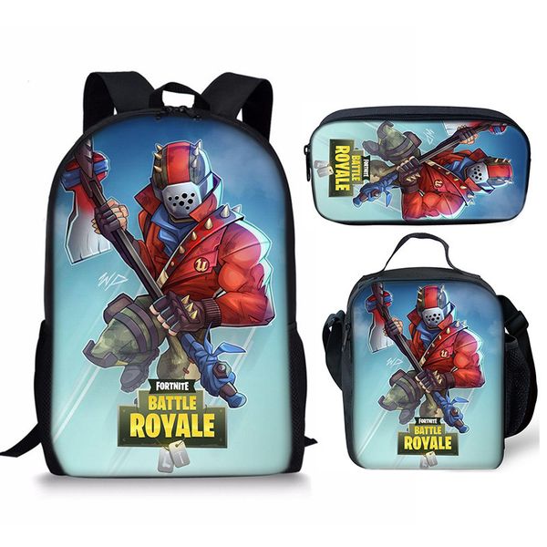 Kids School 3-Piece Backpack Set - Bag/Lunch Box/Pencil Case SpongeBob