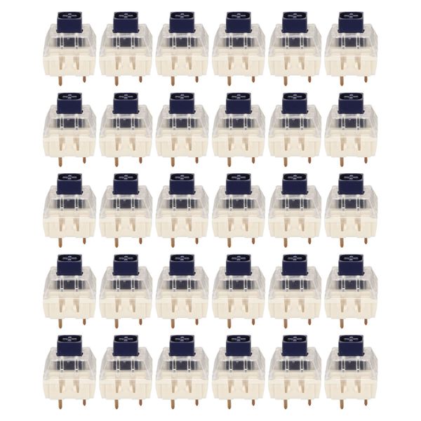 Keyboard Switches DIY 30 Piece Waterproof Dark Blue