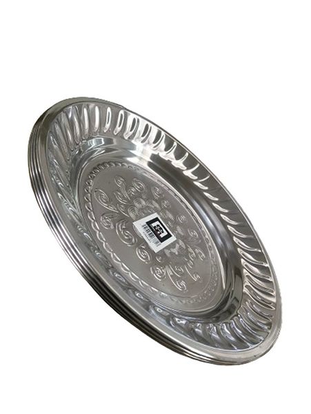 Stainless Steel Round Plates x 15