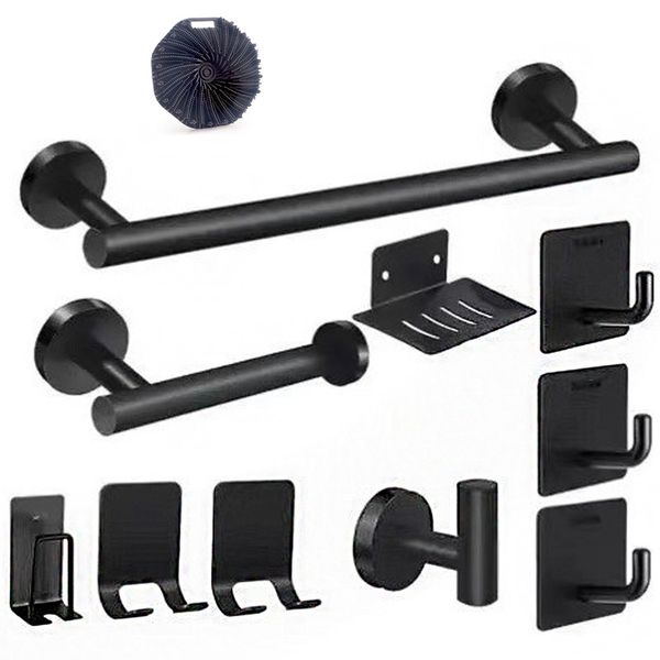 11PCS Bathroom Accessory Set,Towel Bar Set,Towel Rack Wall Mounted,Hooks
