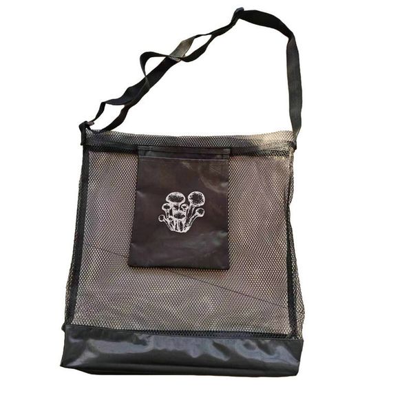 Large Capacity Foldable Mesh Foraging Bag for Outdoor Mushroom Picking