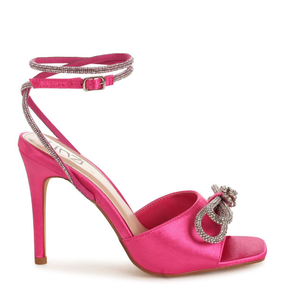 Linzi Ladies Princella Stiletto Heels - Fuchsia Satin | Buy Online in ...