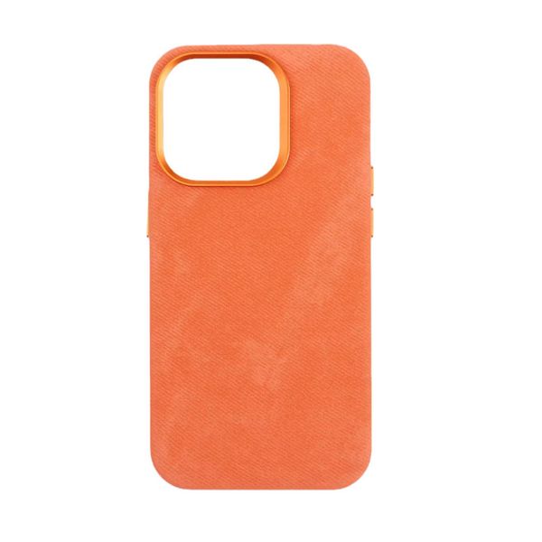 Flannel Leather Texture Magnetic Phone Case for iPhone 16 Pro/17 Pro Max
