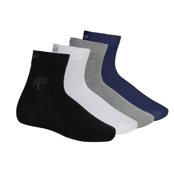 Woodland Men's Casual Socks - Quad Pack Multi Colours (BD810)