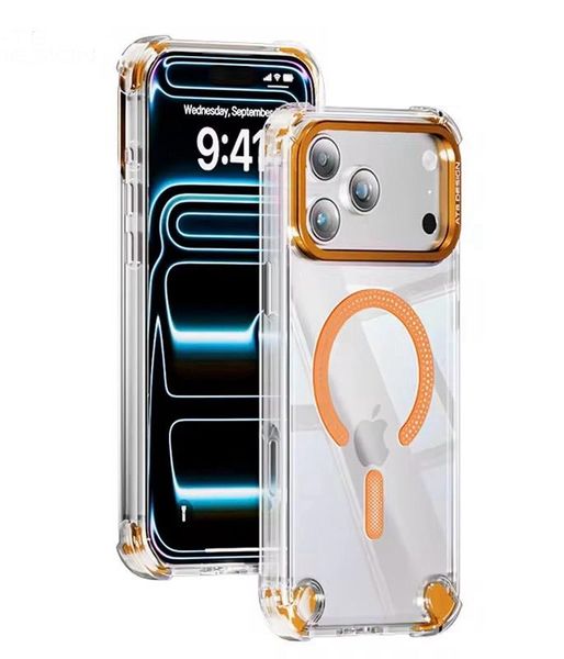 Magsafe Cover Compatible With iPhone 17 Pro Max - Cover + Camera Lens Glass