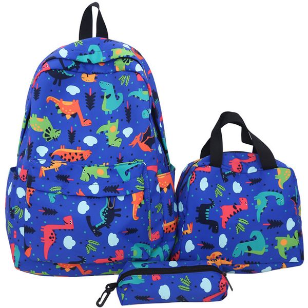 3 Piece School Backpack Set Kids School Bags with Lunch Bag Pencil case Boy