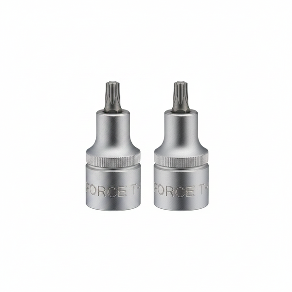 Force 1/2 Inch Drive Torx Socket Bit T90 - Chrome Molybdenum Steel - 2 Pack