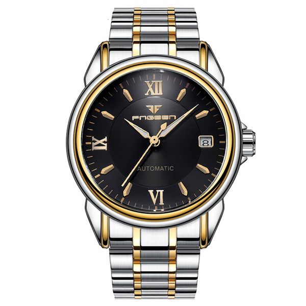 Men Business Automatic Mechanical Movement Watch Casual Wristwatch