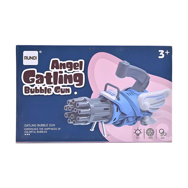 Quality Cute Look Angel Wings Bubble Blowing Gatling Gun
