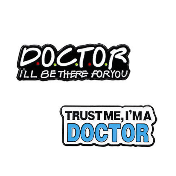 2PK Doctor Medical Lapel Pin Badge Souvenier Novelty Gifting