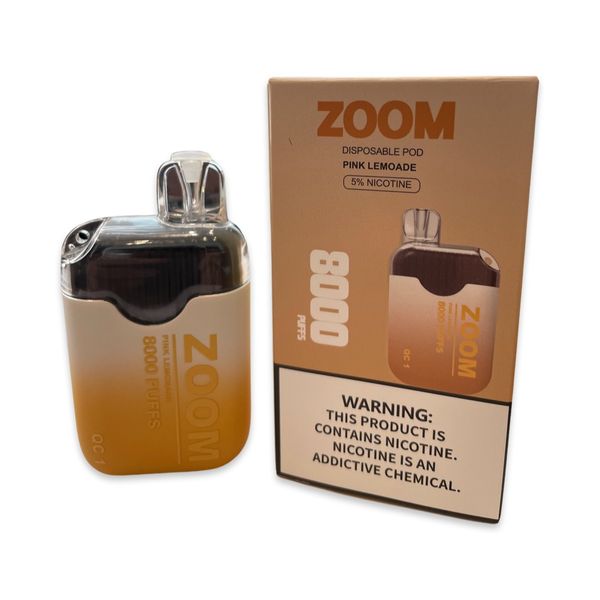 Zoom 8000 puffs - Disposable Vape, Pink Lemonade