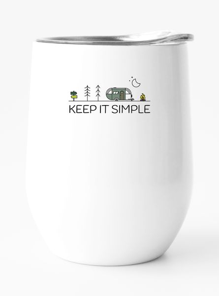 Stainless Steel Double Wall Tumbler: Keep it Simple (Camping)