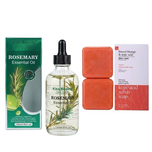 Rosemary Oil + Sweet Orange and Kojic Acid Soap