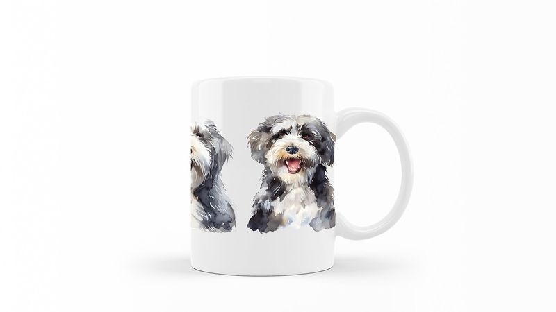 Old-English-Sheepdog Printed Coffee Mug