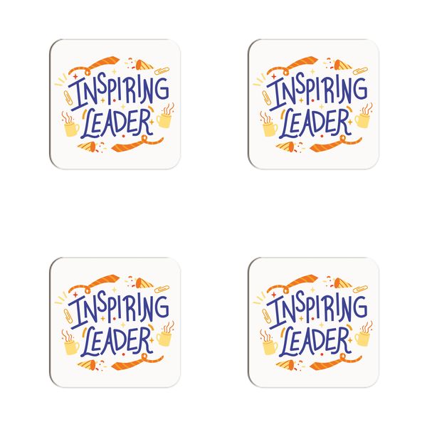 Inspiring Leader Coasters - Set of 4