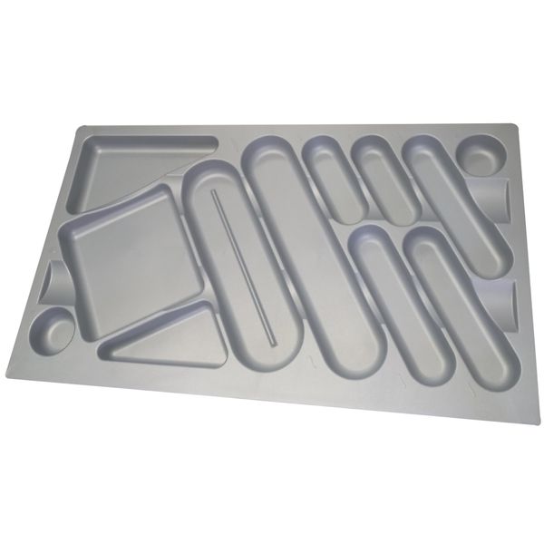 Roco Metallic Cutlery Tray - Grey - 900mm